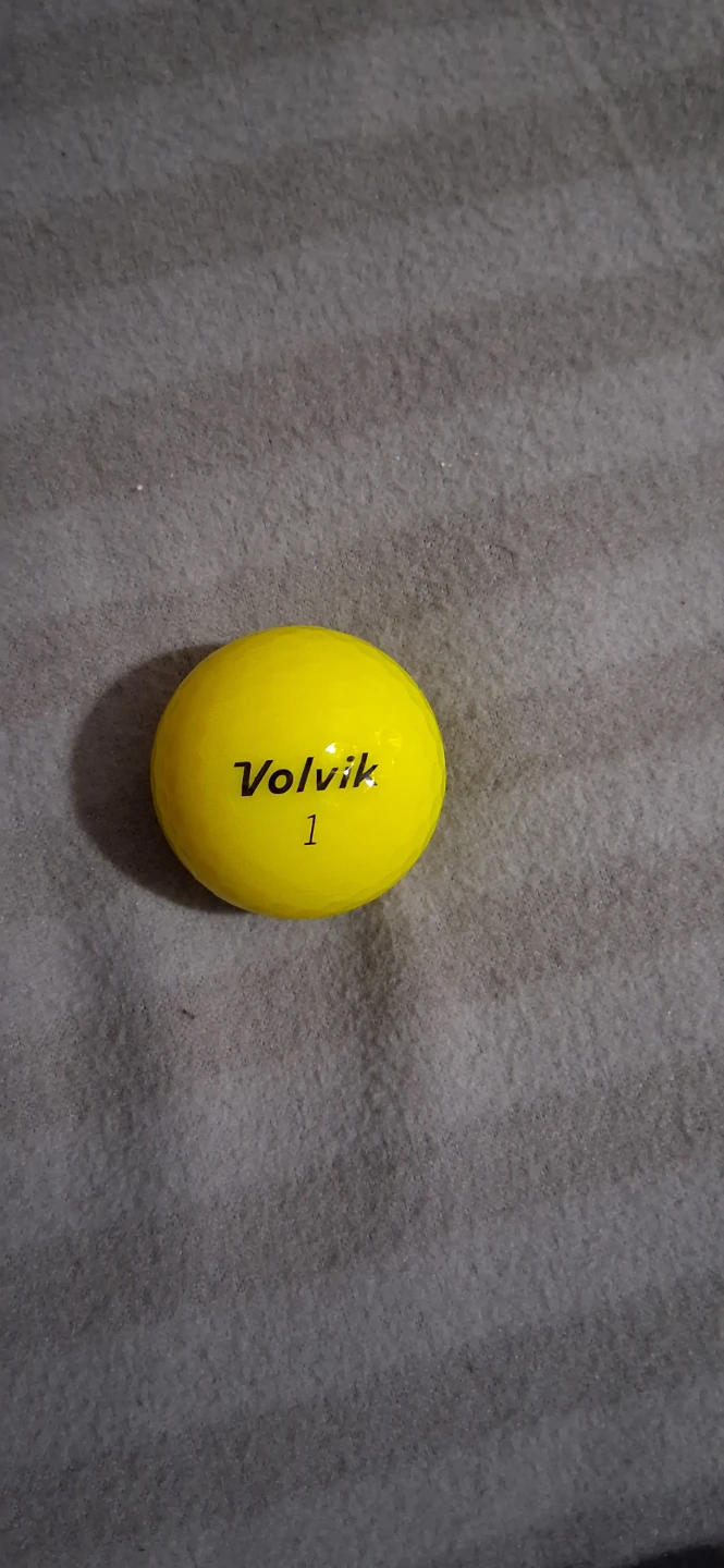 Volvik Crystal 3pc Yellow Golf Ball