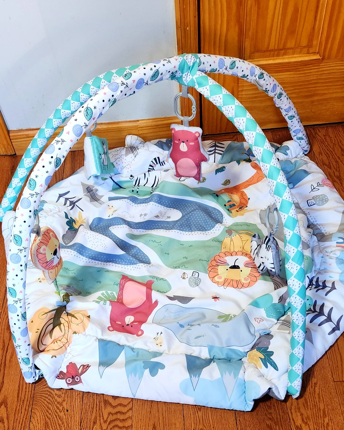 Baby Play Gym Mat with Animals