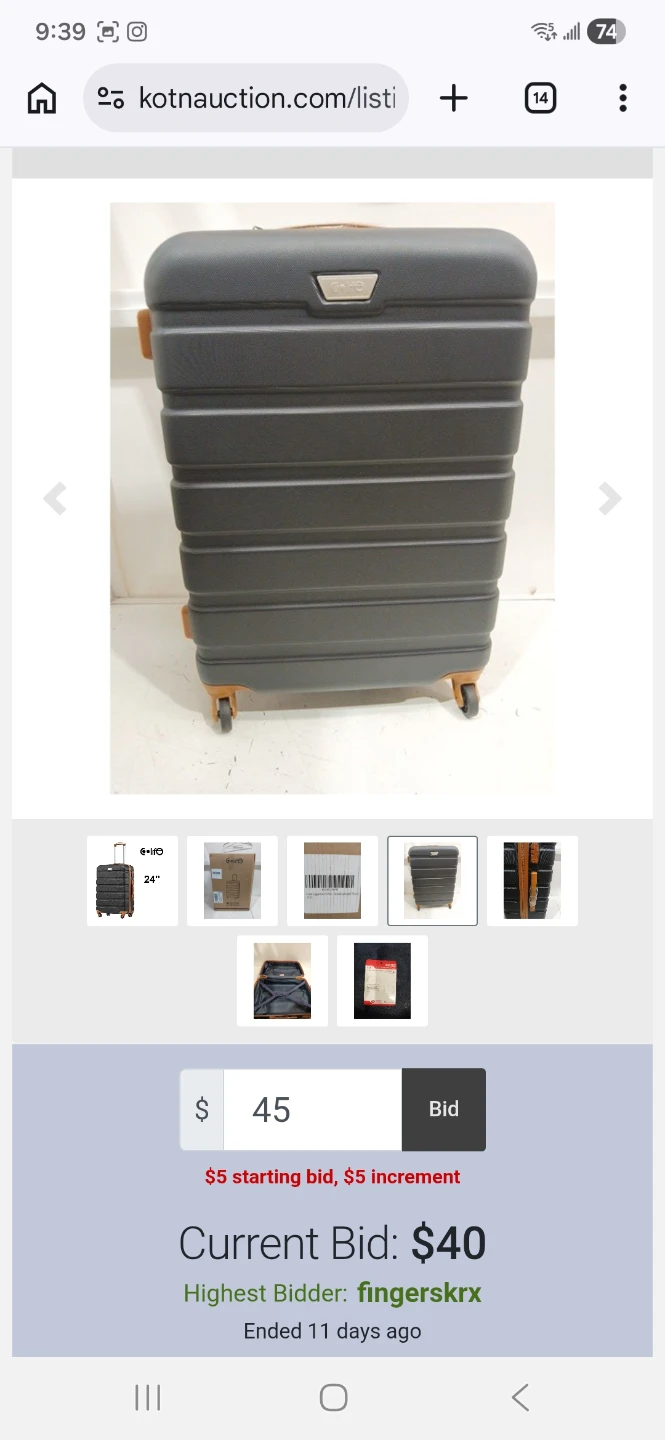 Coolife 24" Hardside Spinner Luggage - photo 2