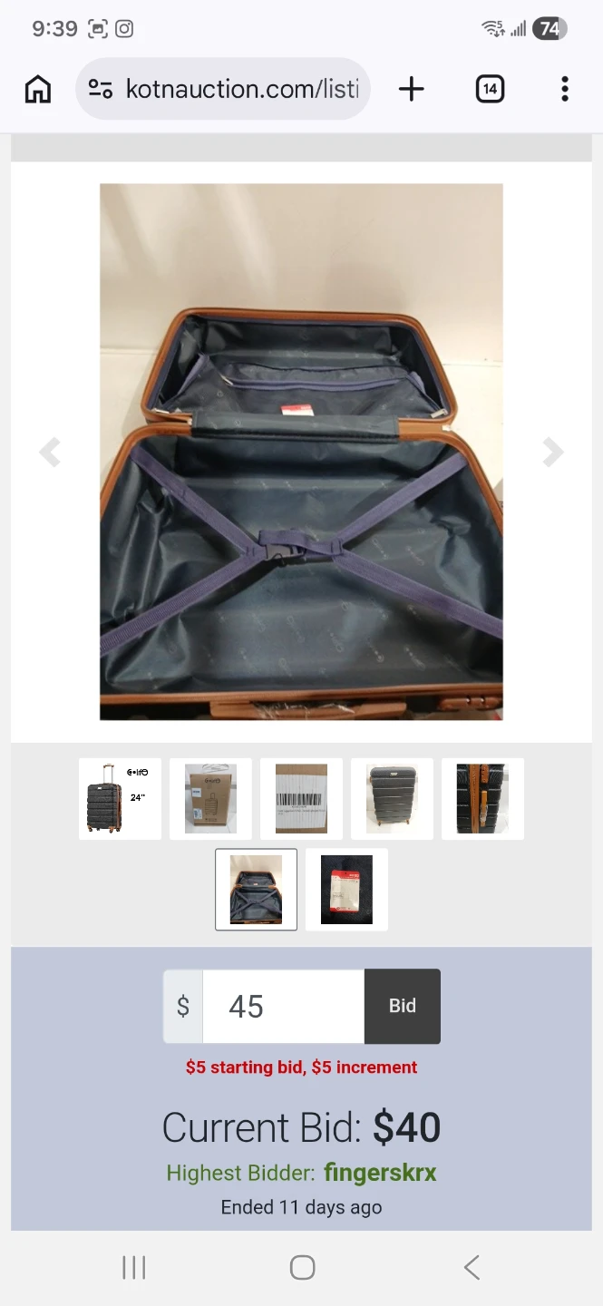 Coolife 24" Hardside Spinner Luggage - photo 3