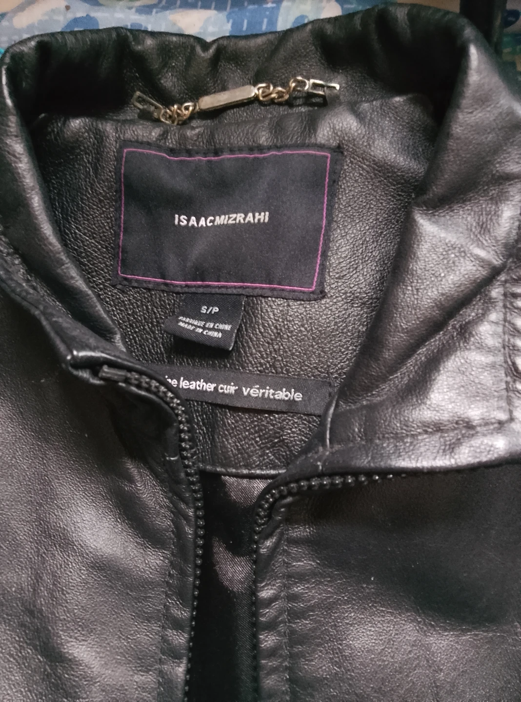 Isaac Mizrahi Black Leather Jacket S/P - photo 2