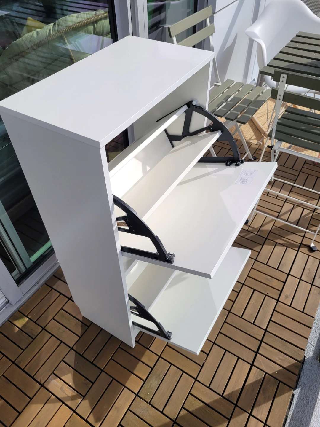 IKEA BISSA White Shoe Cabinet - photo 2