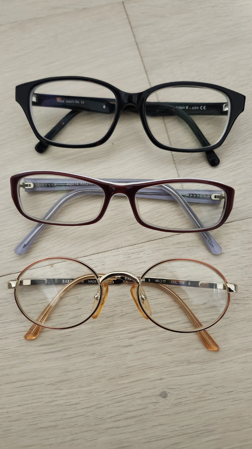 Three Pairs of No Name Prescription Eyeglasses Bundle