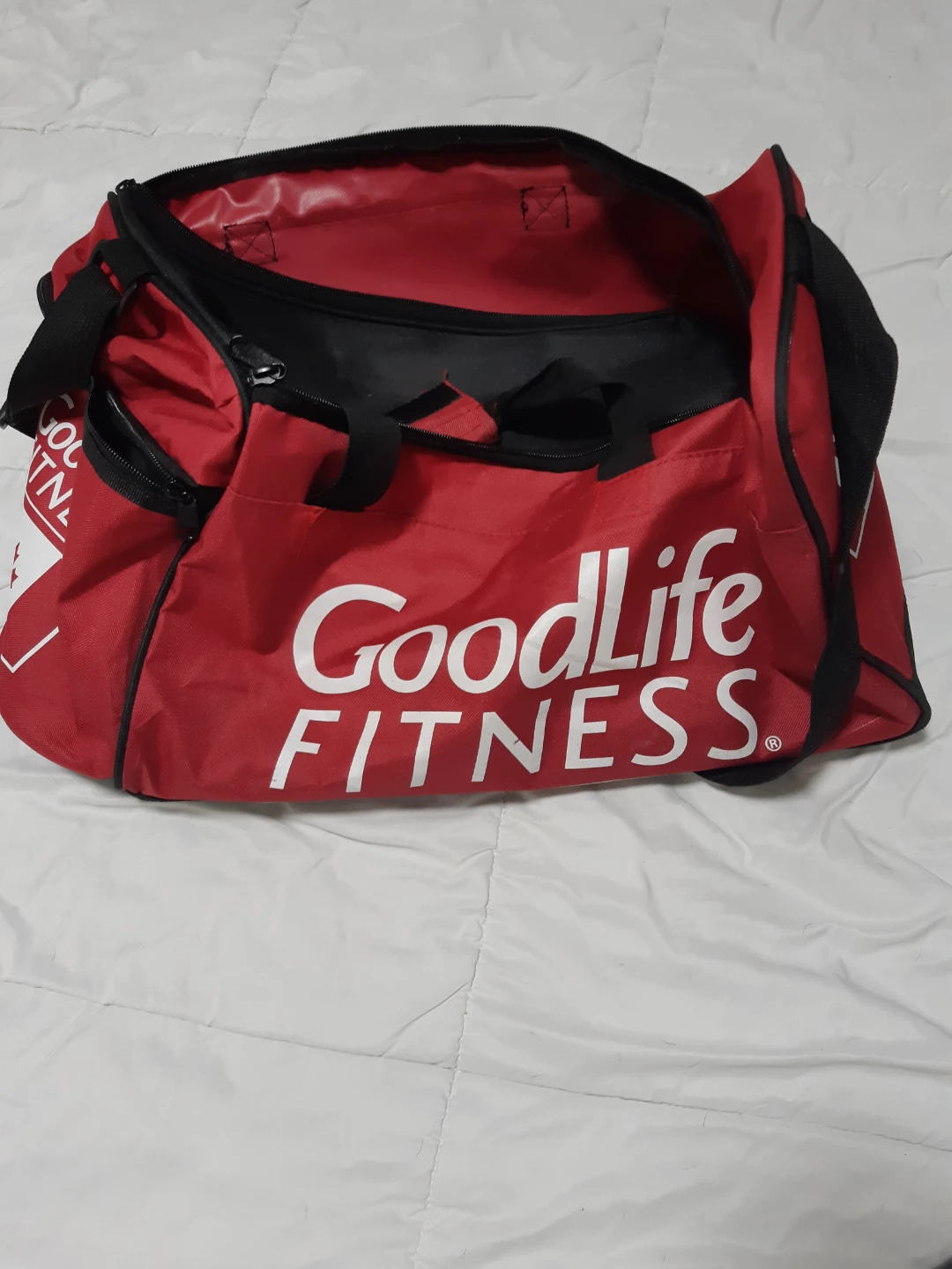GoodLife Fitness Red Duffle Bag