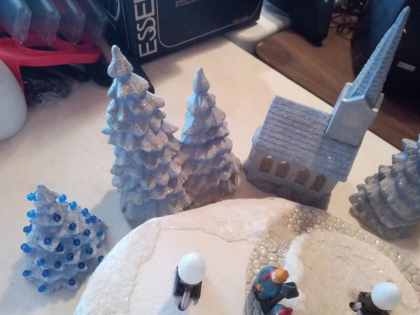 Vintage Christmas Village Scene Set - photo 4