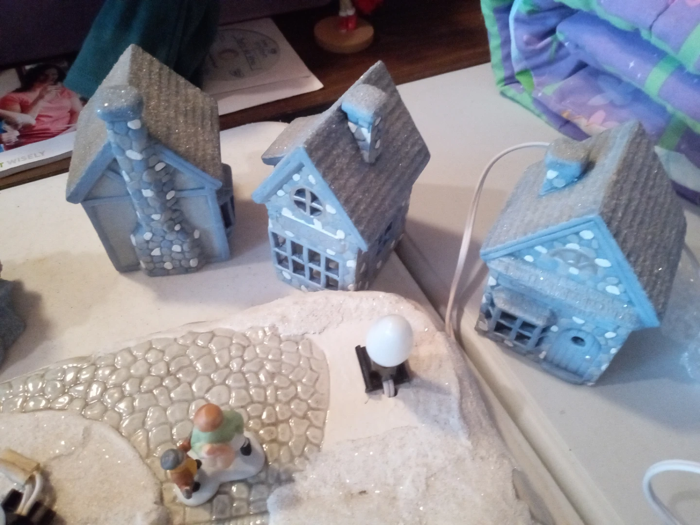 Vintage Christmas Village Scene Set - photo 5