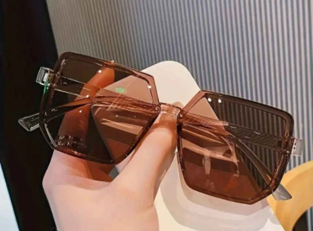 Brown Oversized Square Sunglasses
