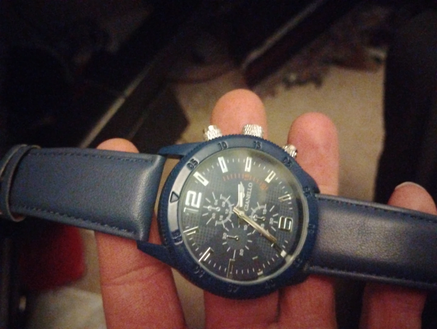 Gianello Blue Chronograph Watch