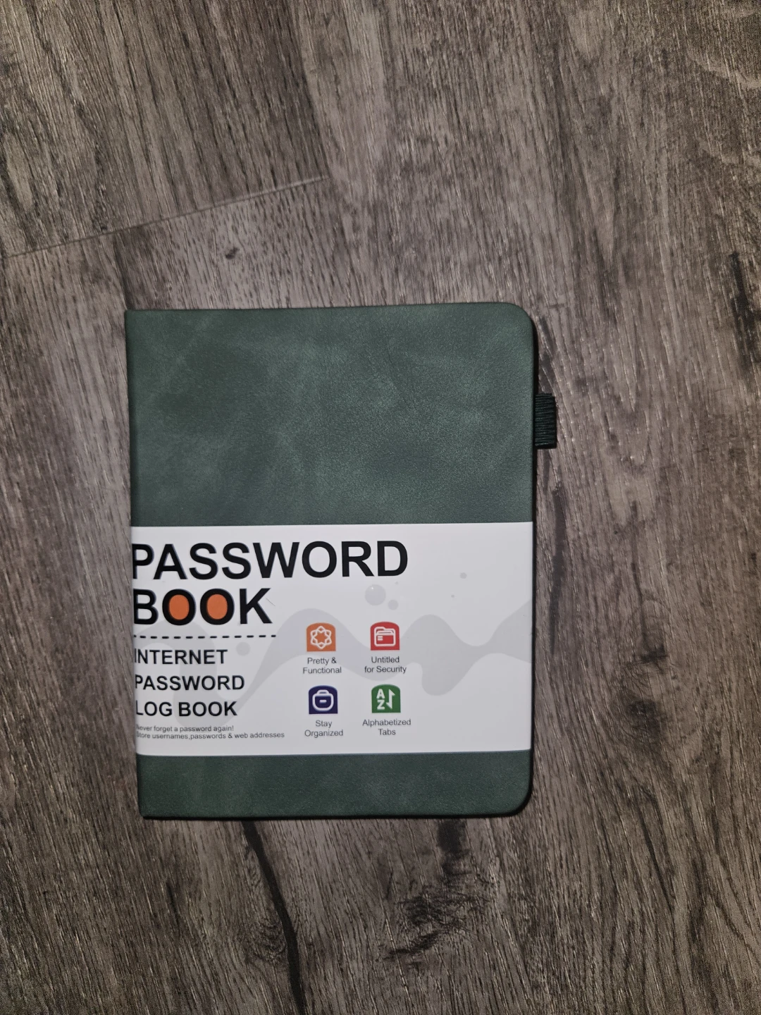Internet Password Log Book