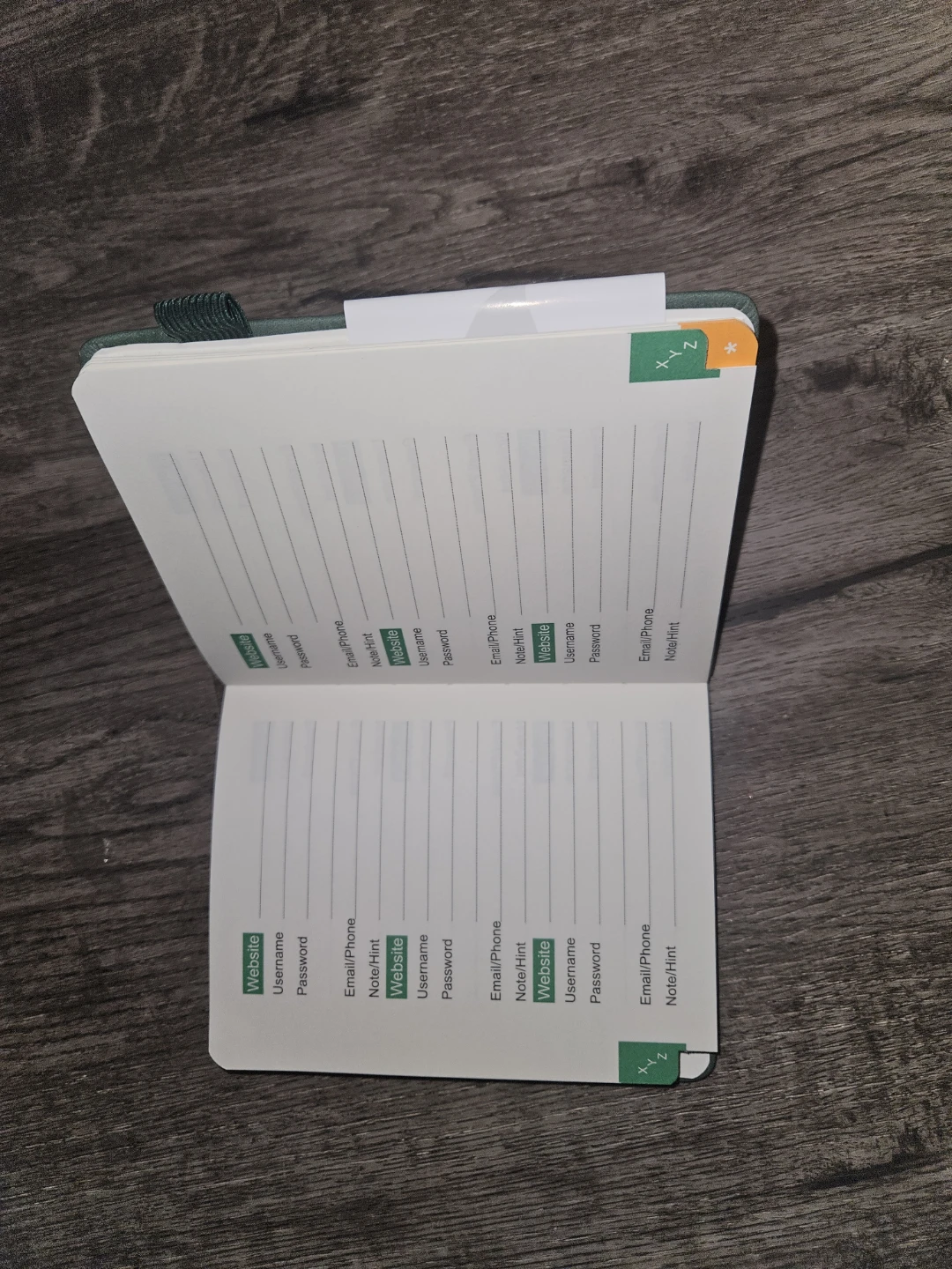 Internet Password Log Book - photo 3