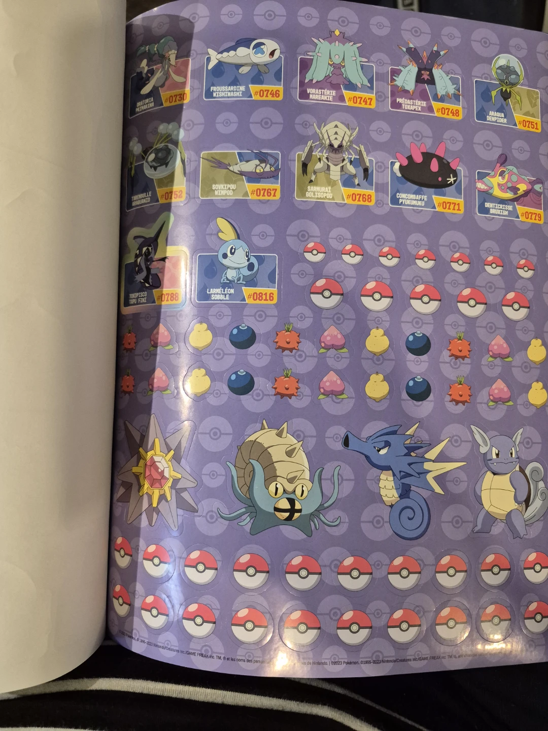 Pokemon My Water-Type Team Sticker Poster Book - photo 4