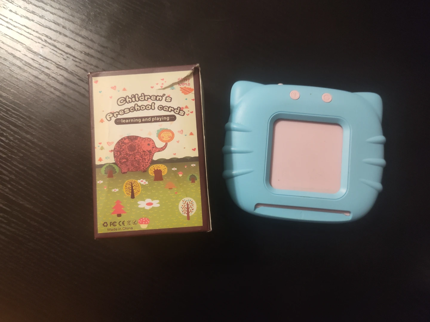 Children's Preschool Learning Cards and Device