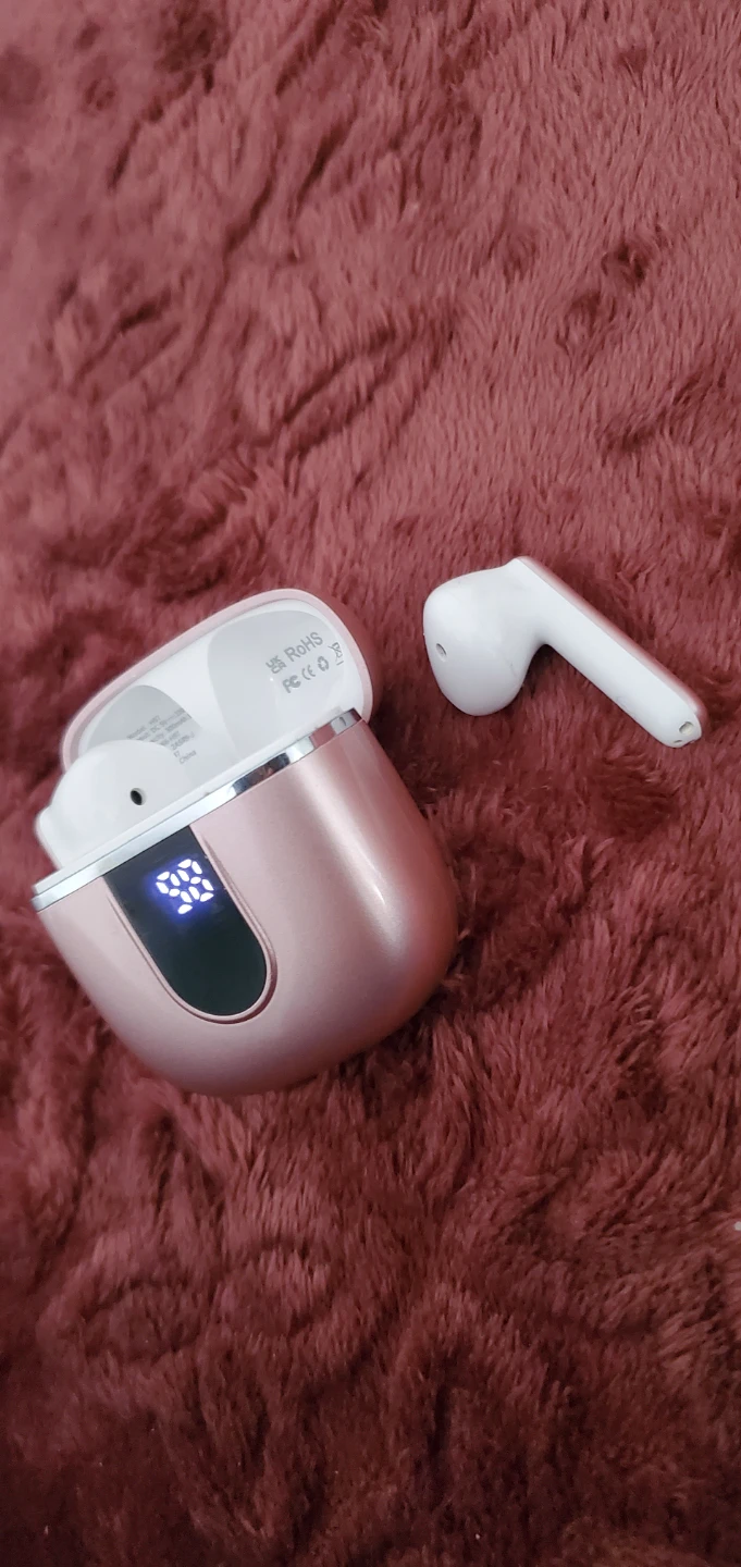 Rose Gold Wireless Earbuds with Charging Case - photo 2