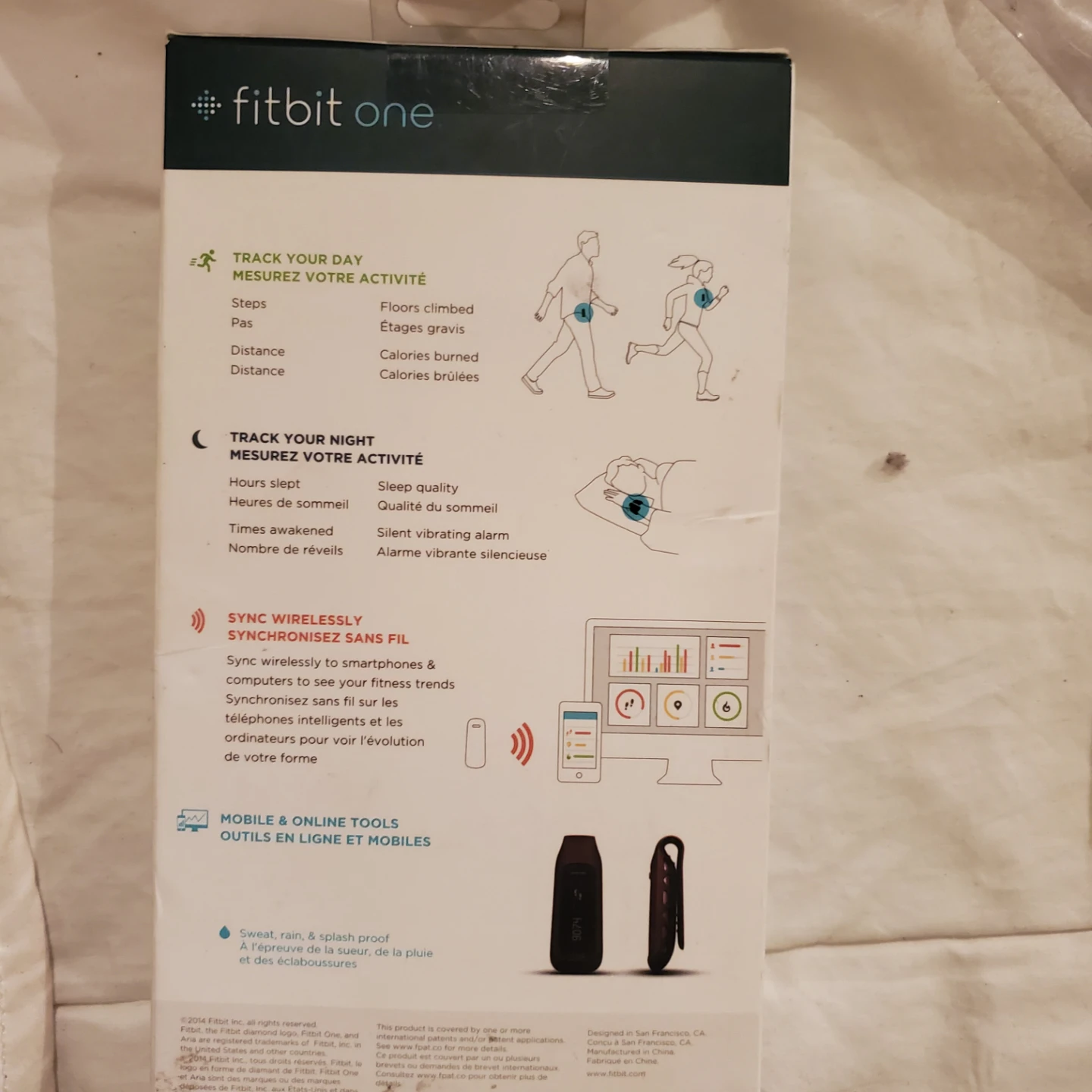 Fitbit One Wireless Activity + Sleep Tracker - Burgundy - photo 3