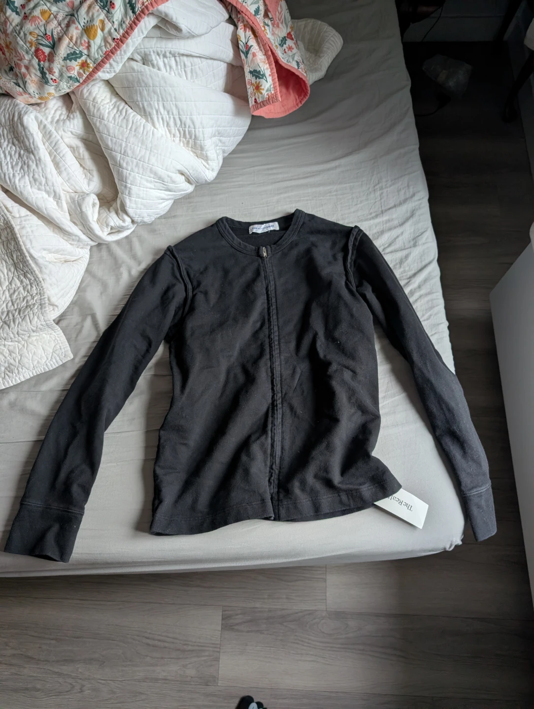 Comme des Garçons Black Zip Up Long Sleeve Shirt - photo 3