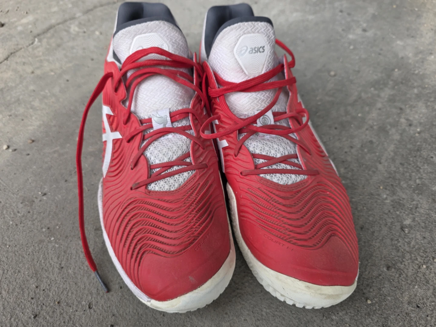 Asics Court FF 2 Men's Tennis Shoes - Red/White Size 10 - photo 3