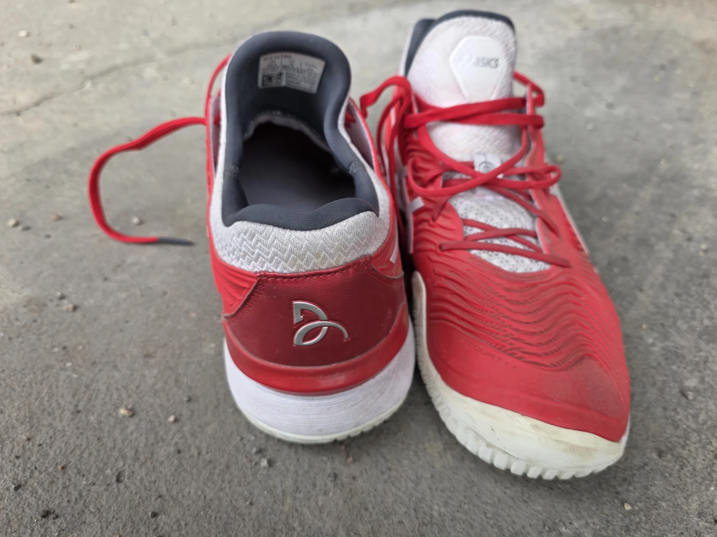 Asics Court FF 2 Men's Tennis Shoes - Red/White Size 10 - photo 4