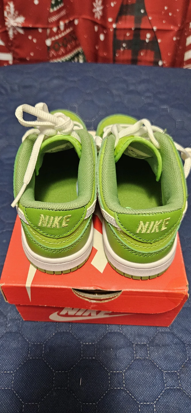 Nike Dunk Low Toddler Green/White Sneakers - photo 3
