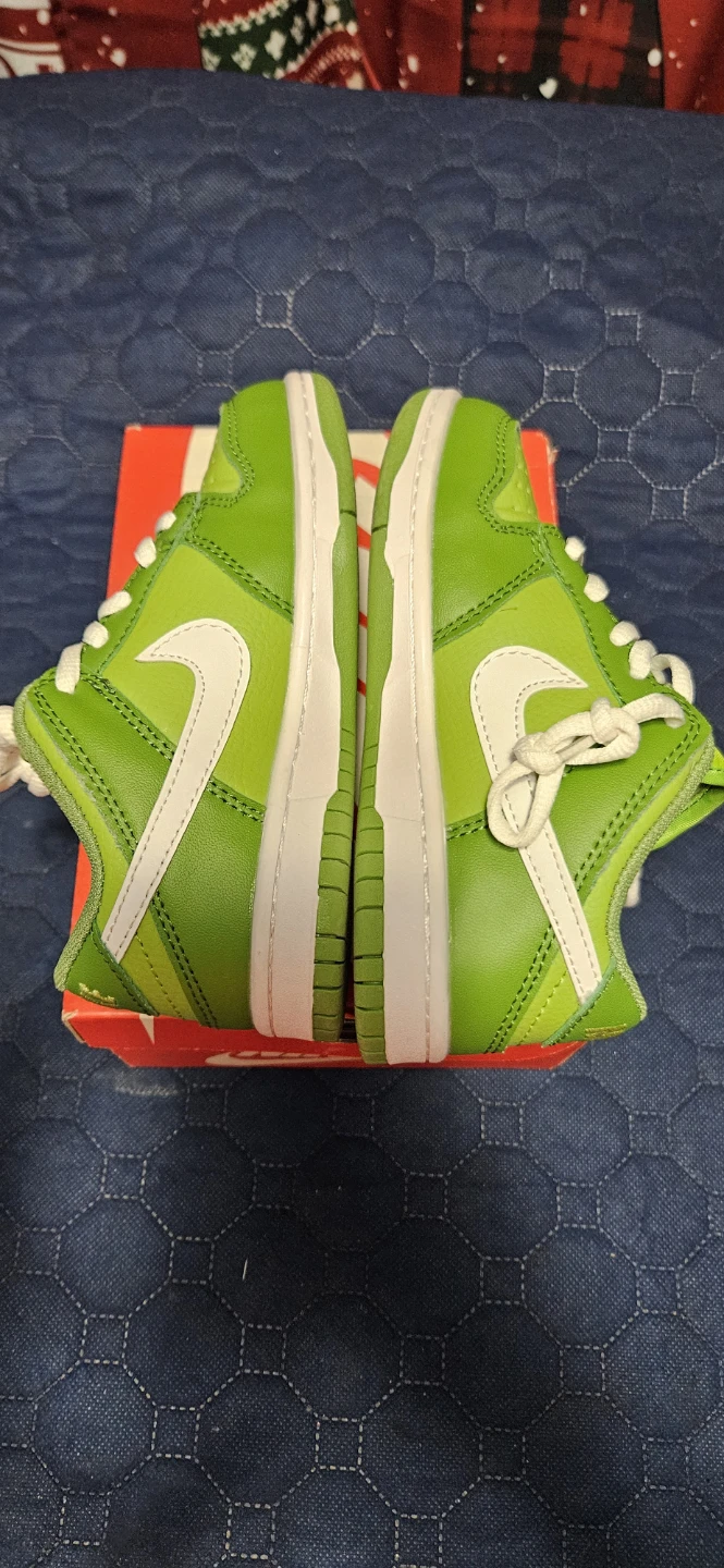 Nike Dunk Low Toddler Green/White Sneakers - photo 5