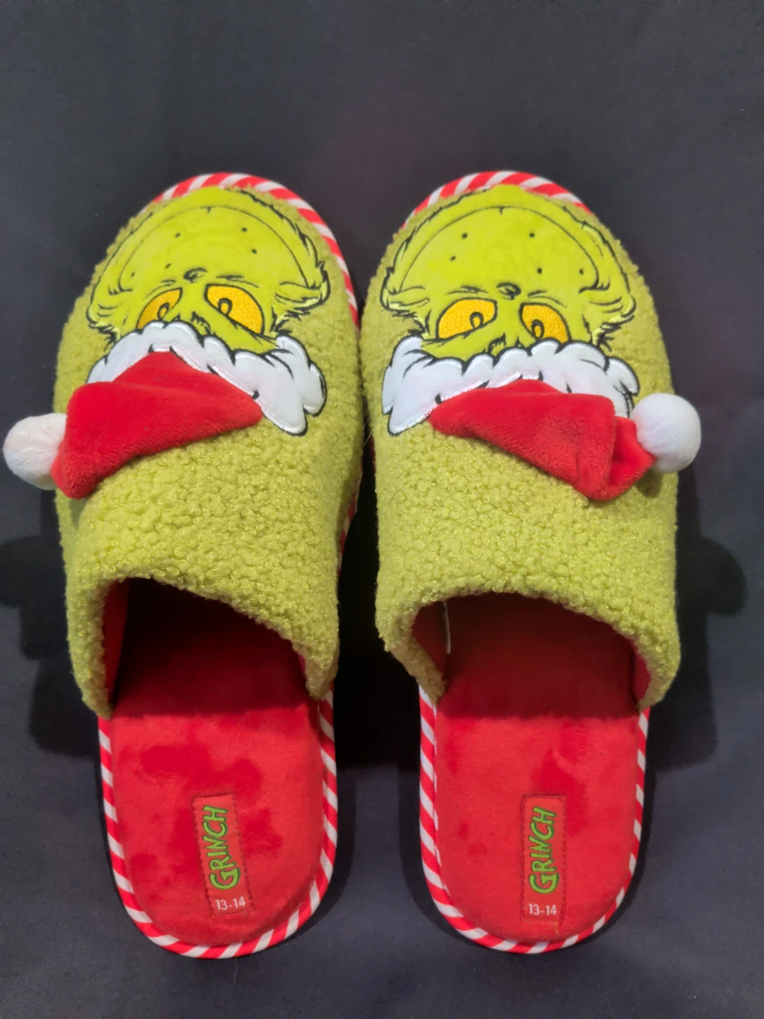 Men's Grinch Slippers Size 13-14 - photo 5