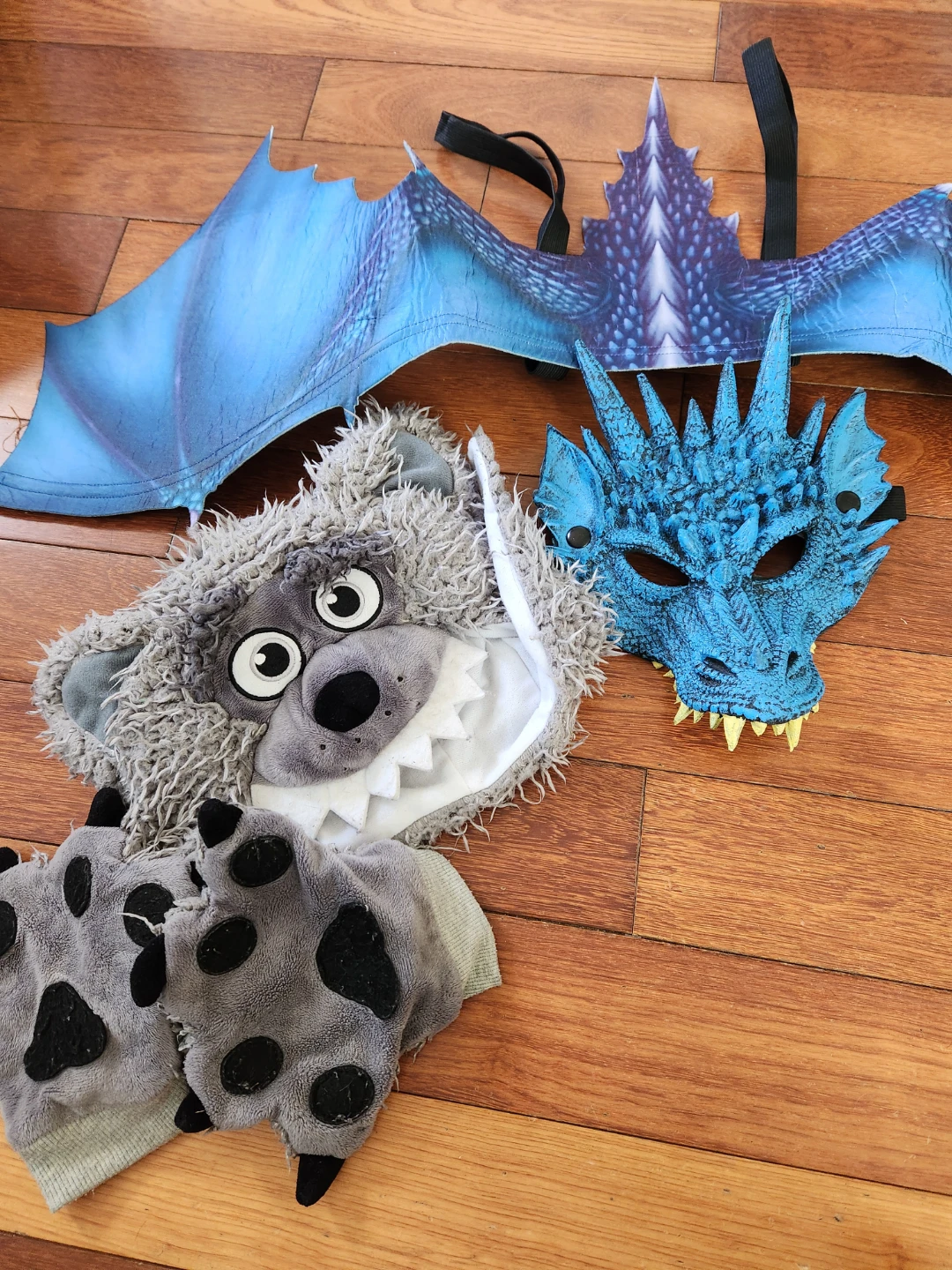 Dragon Wings and Wolf Costume Set