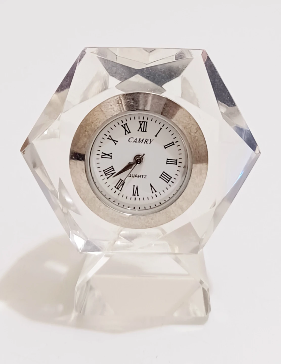 Crystal Camry Desk Clock
