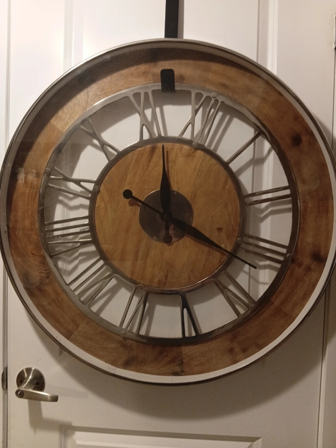 Large Roman Numeral Wall Clock - photo 3