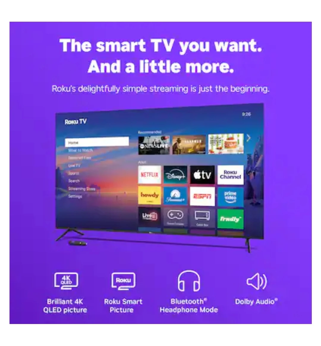 Roku Select Series 75" 4K QLED TV - photo 3