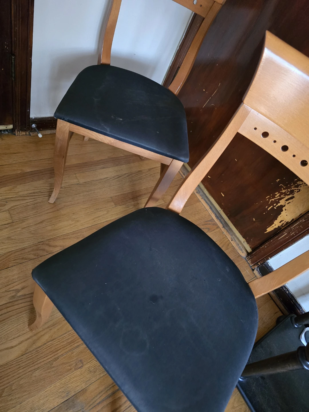 3 Luxury late 20th C Vintage Italian Biedermeier Dining Chairs - photo 2