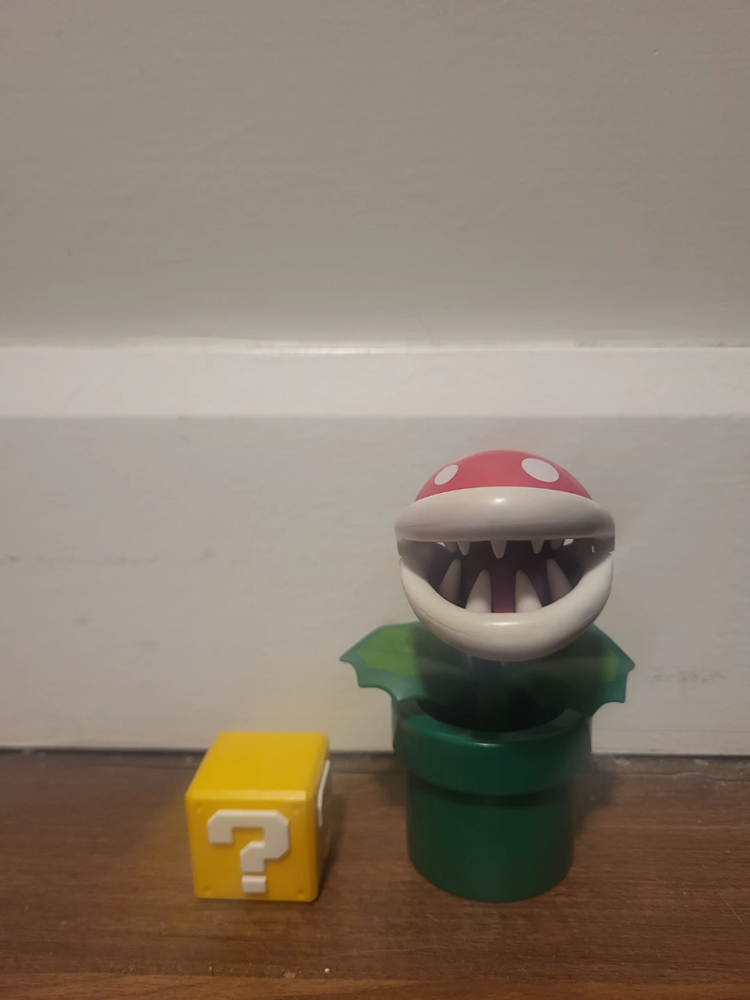 Nintendo Piranha Plant Figure with Question Block