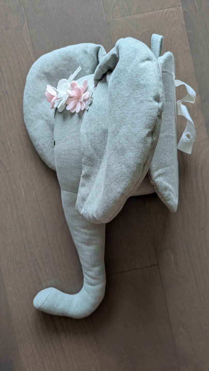 NEW Stuffed Elephant Wall Mount - photo 3