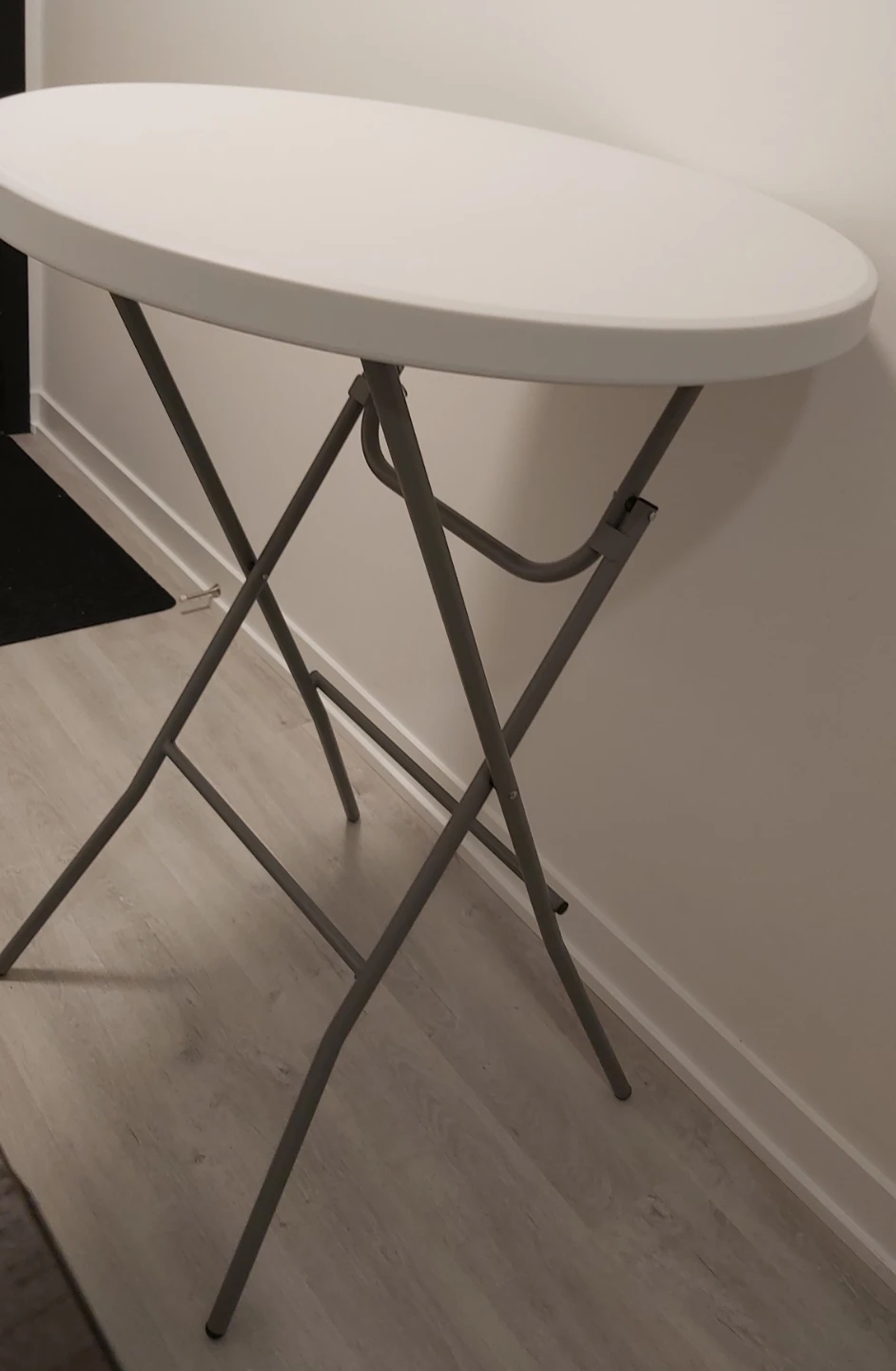 White Folding High-Top Table