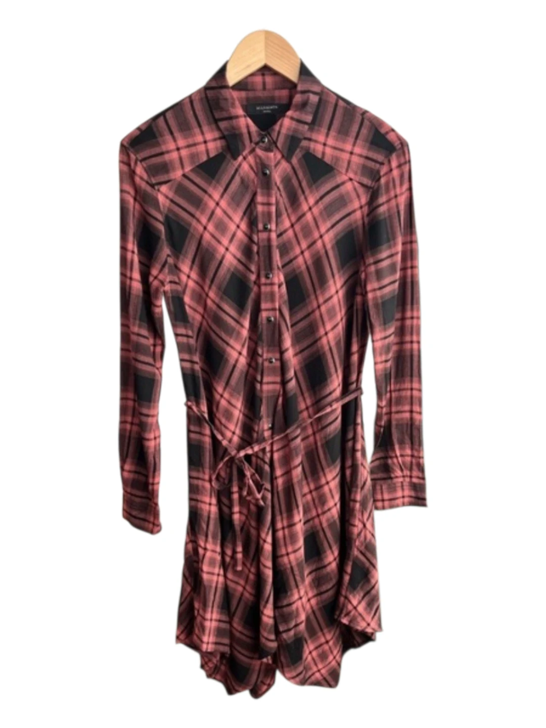 All Saints Tala Check Midi Dress - photo 2