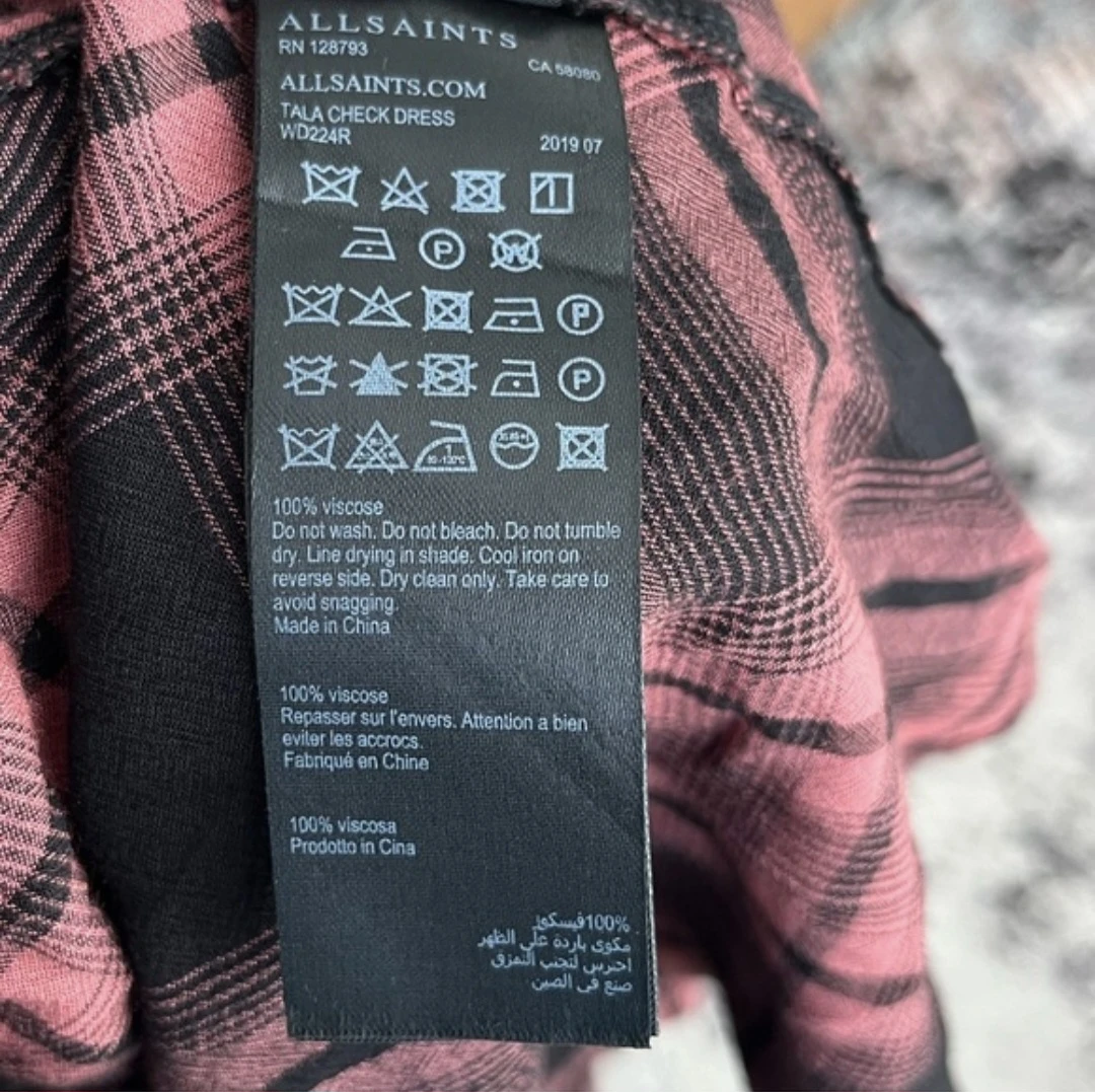 All Saints Tala Check Midi Dress - photo 5