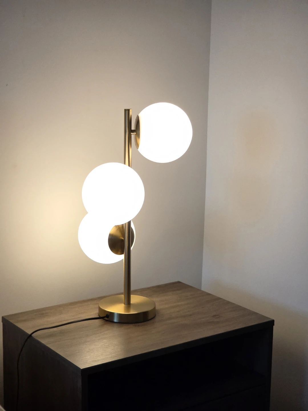 3-Light Globe Glass Table Lamp - photo 5