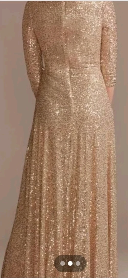 Gold Sequin Evening Dress - photo 2