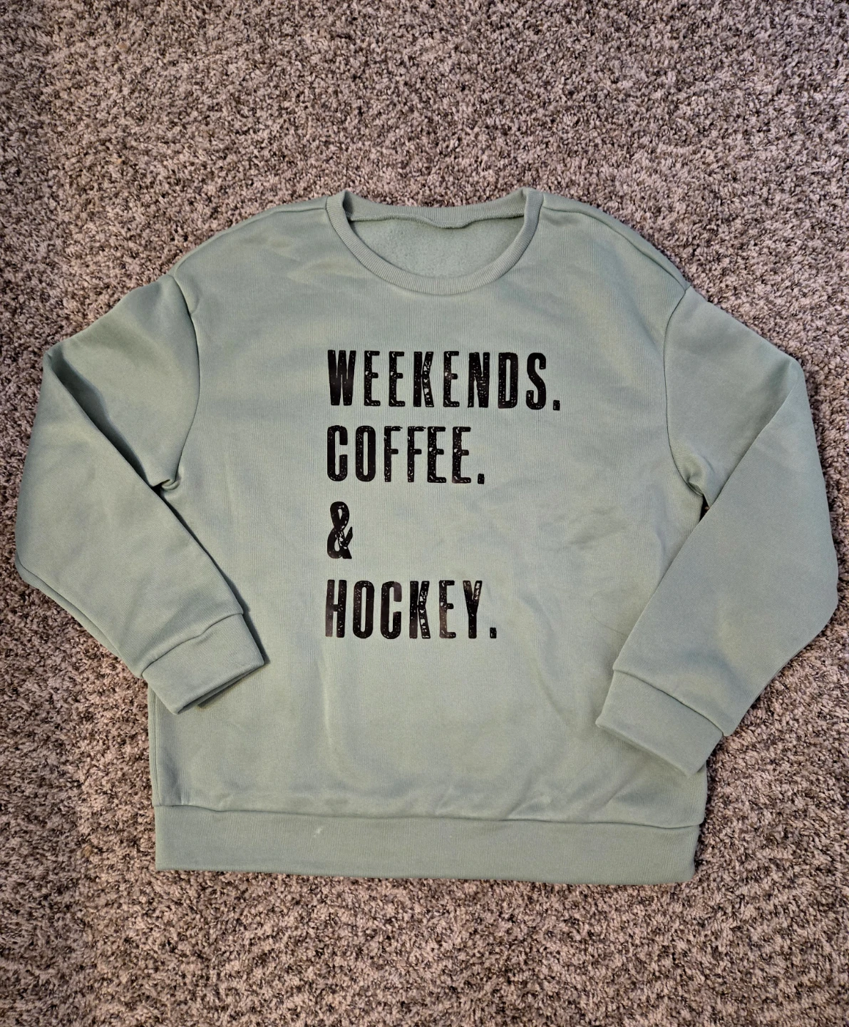 "Weekends, Coffee & Hockey" Crewneck Sweatshirt