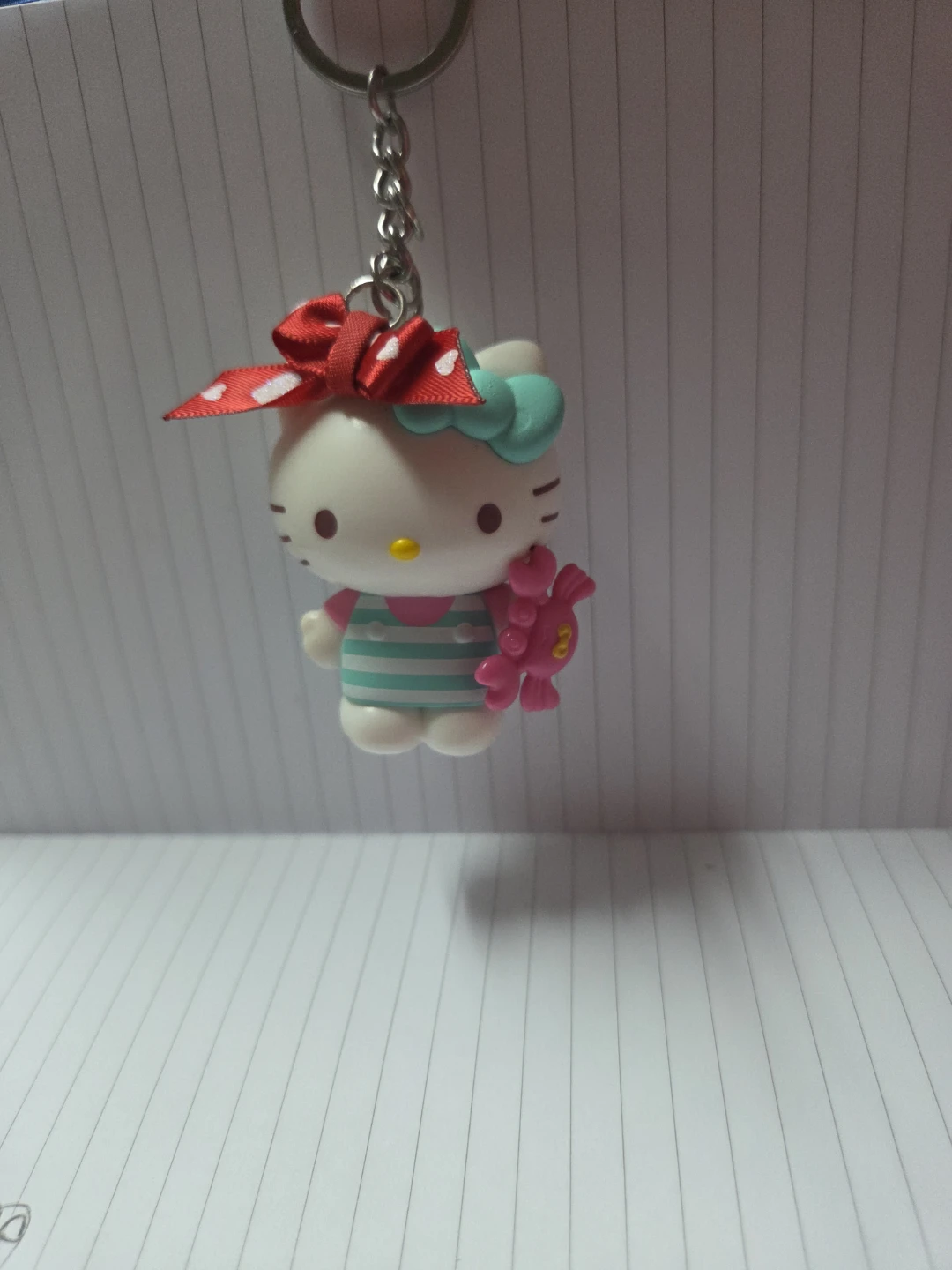 Hello Kitty Keychain with Crab Charm - photo 2