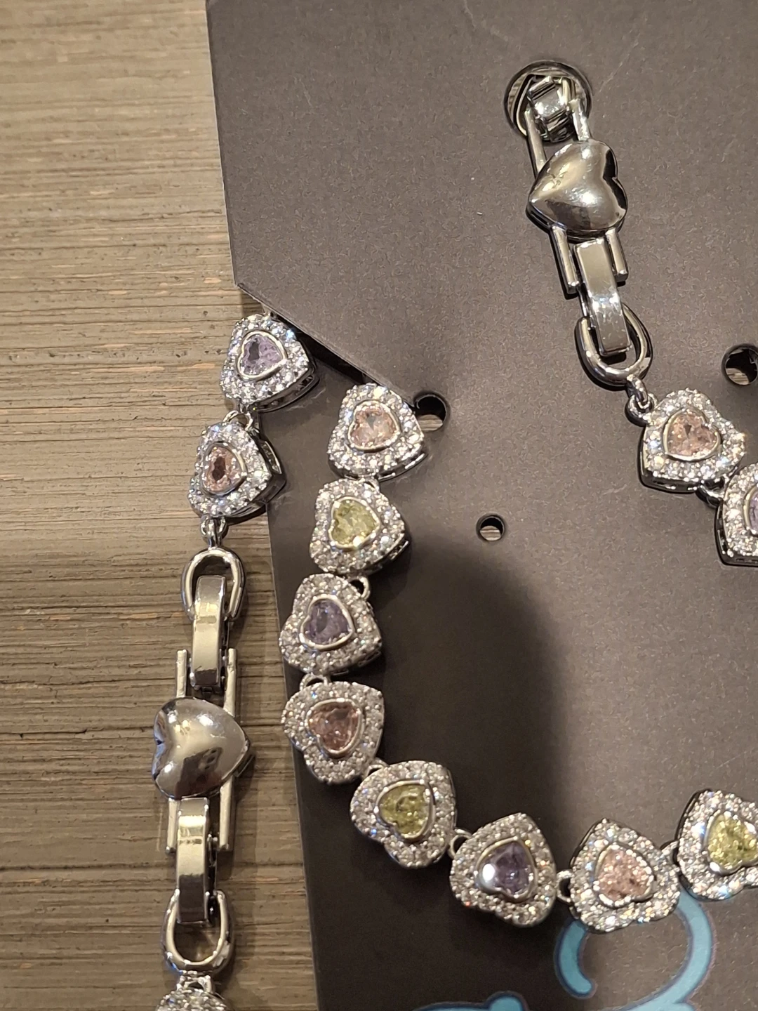 Tita's Jewelry Heart-Shaped Gemstone Bracelet & Necklace Set - photo 3