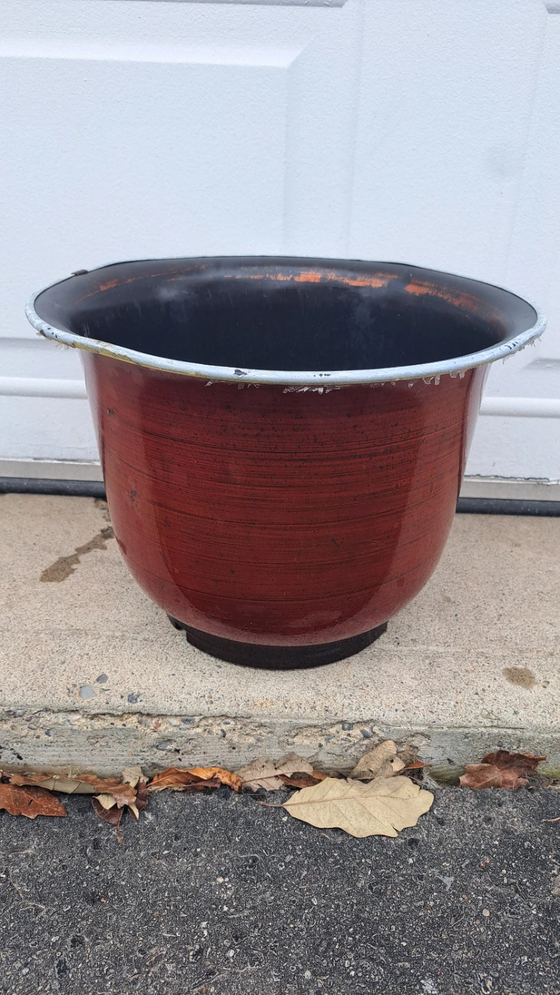 14" Red Planter Pot