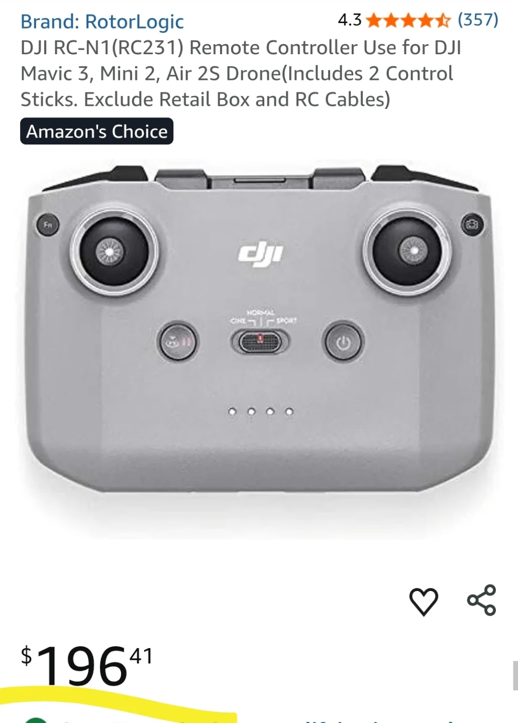 DJI RC-N1 Remote Controller 🎮🕹️ - photo 5