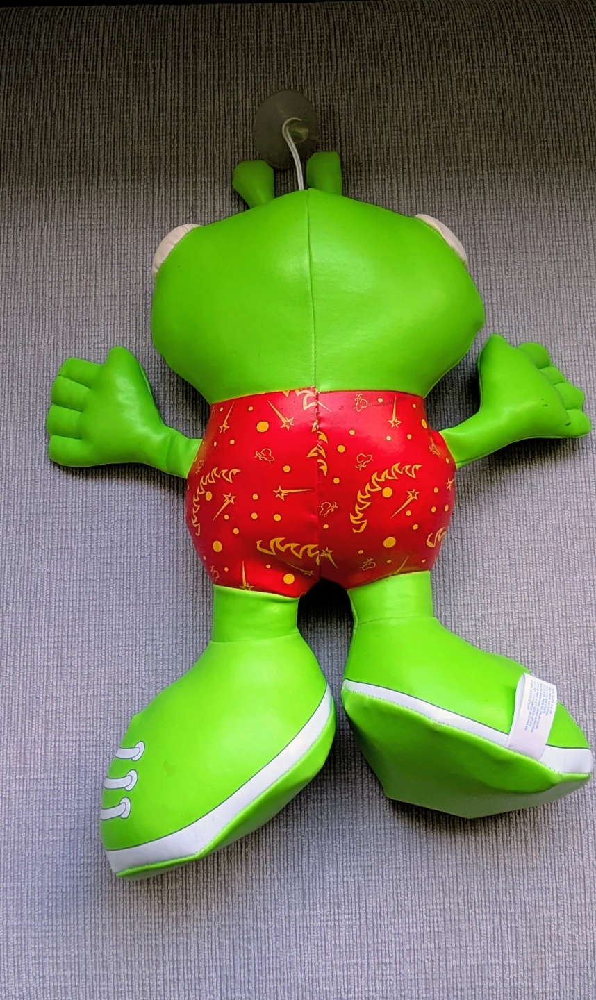 Green Alien Plush Toy with Suction Cup for Hanging - photo 3