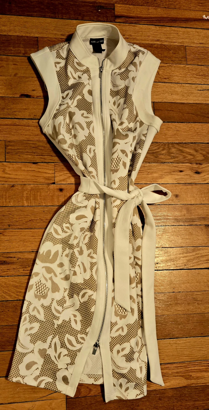 KATE and LILY Women's White Lace Sheath Dress Size 6