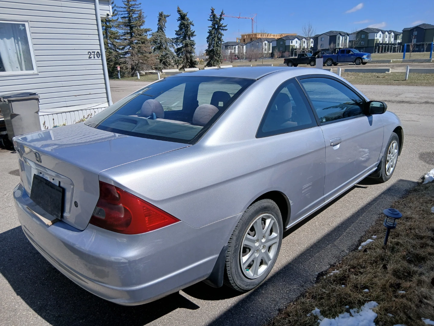 Silver 2003 Honda Civic Coupe - photo 2