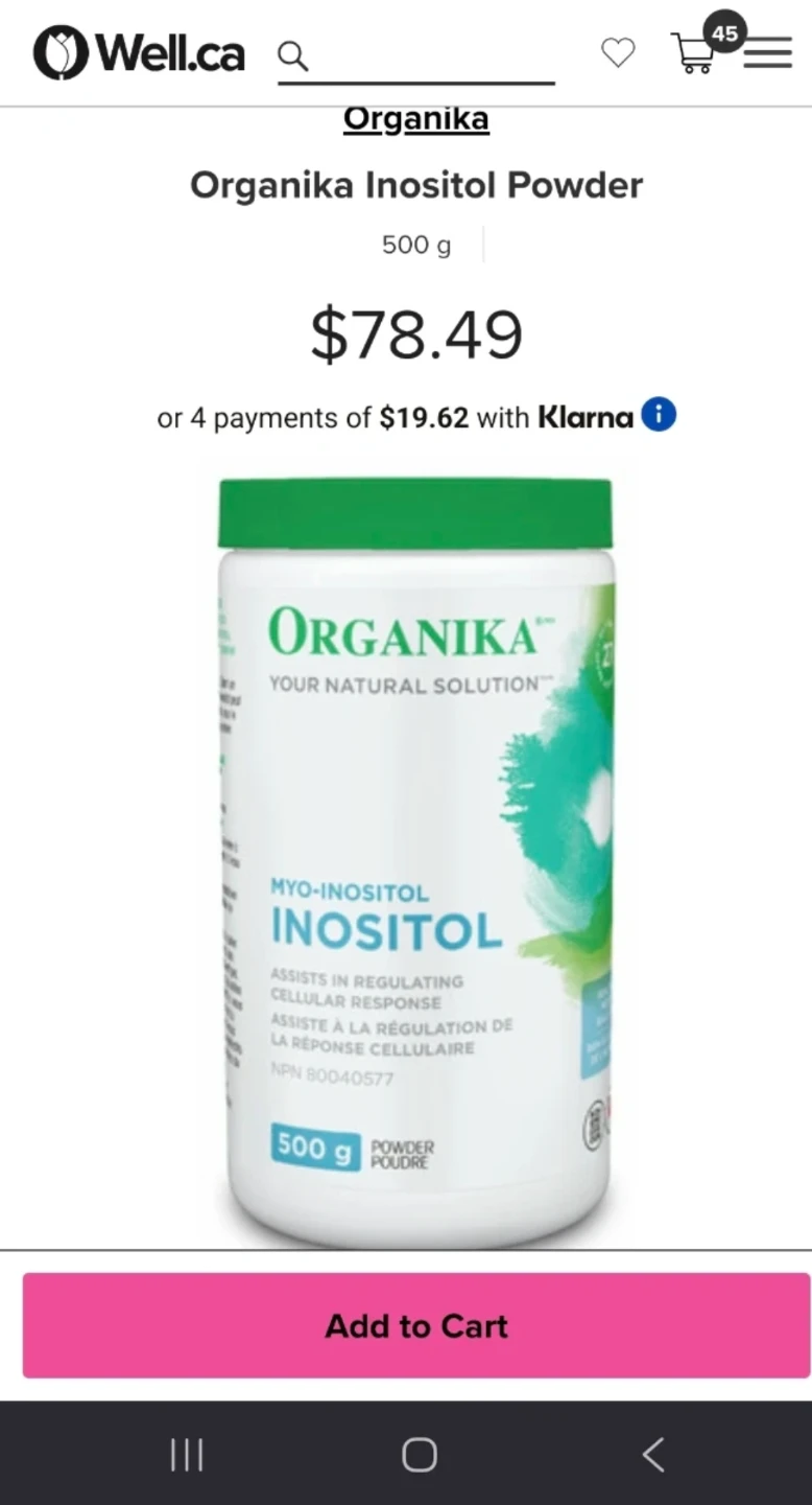 Organization Inositol Powder (NEW)