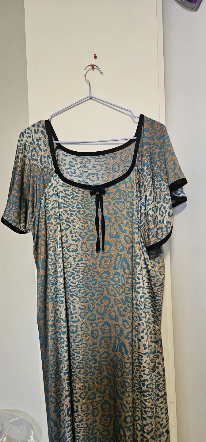 Women's Leopard Print Nightgown - photo 3
