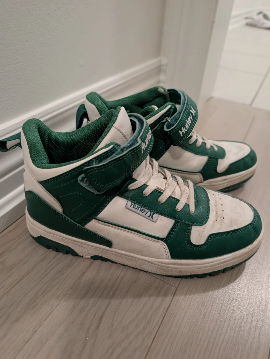 Hurley Kids High-Top Sneakers - White/Green - photo 3