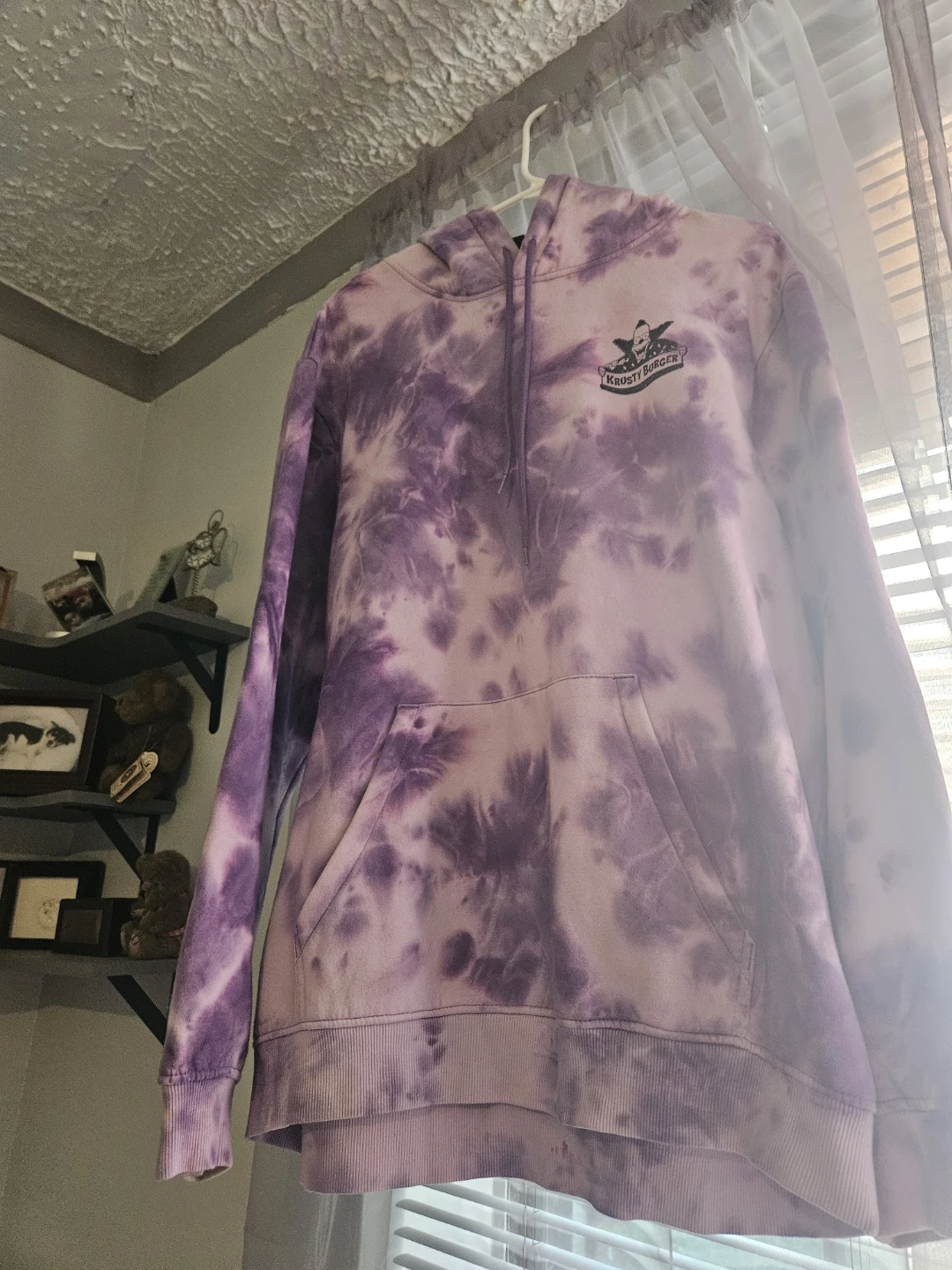 The Simpsons Krusty Burger Tie-Dye Hoodie