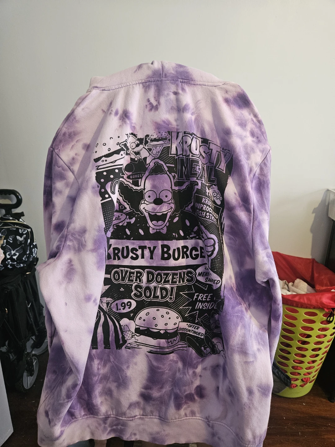 The Simpsons Krusty Burger Tie-Dye Hoodie - photo 4