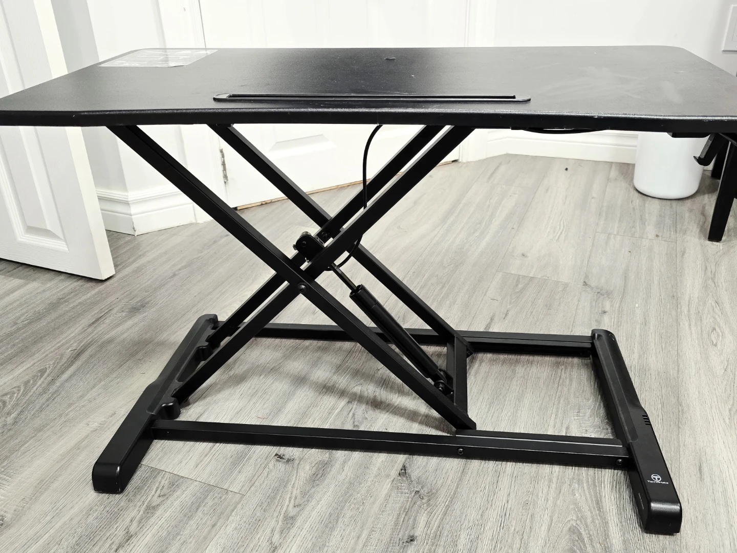 Black Adjustable Standing Desk Converter - photo 3